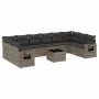 11-piece garden sofa set and gray synthetic rattan cushions by , Garden sets - Ref: Foro24-3253017, Price: 670,85 €, Discount: %
