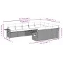 Garden sofa set 10 pieces with black synthetic rattan cushions by , Garden sets - Ref: Foro24-3253022, Price: 648,66 €, Disco...