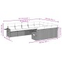 Gartensofa-Set 10-teilig mit schwarzen synthetischen Rattankissen von , Gartensets - Ref: Foro24-3253022, Preis: 648,87 €, Ra...