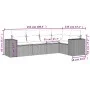 Garden sofa set with cushions 5 pieces beige synthetic rattan by , Garden sets - Ref: Foro24-3254866, Price: 387,28 €, Discou...