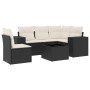 6-piece garden sofa set and black synthetic rattan cushions by , Garden sets - Ref: Foro24-3222575, Price: 371,19 €, Discount: %