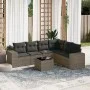 7-piece garden sofa set with gray PE rattan cushions by , Garden sets - Ref: Foro24-3222619, Price: 443,11 €, Discount: %