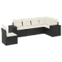 6-piece garden sofa set and black synthetic rattan cushions by , Garden sets - Ref: Foro24-3222625, Price: 393,26 €, Discount: %