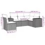 Garden sofa set with cushions 5 pieces beige synthetic rattan by , Garden sets - Ref: Foro24-3222568, Price: 349,05 €, Discou...