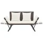 Garden bench with brown synthetic rattan cushions 176 cm by vidaXL, garden benches - Ref: Foro24-46231, Price: 219,06 €, Disc...
