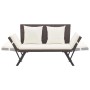 Gartenbank mit braunen synthetischen Rattankissen 176 cm von vidaXL, Gartenbänke - Ref: Foro24-46231, Preis: 234,85 €, Rabatt: %