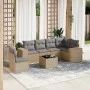 7-piece garden sofa set and beige synthetic rattan cushions by , Garden sets - Ref: Foro24-3222638, Price: 459,28 €, Discount: %