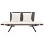 Garden bench with brown synthetic rattan cushions 176 cm by vidaXL, garden benches - Ref: Foro24-46231, Price: 219,06 €, Disc...