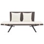 Gartenbank mit braunen synthetischen Rattankissen 176 cm von vidaXL, Gartenbänke - Ref: Foro24-46231, Preis: 234,85 €, Rabatt: %