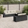 7-piece garden dining set and black synthetic rattan cushions by , Garden sets - Ref: Foro24-3222805, Price: 509,18 €, Discou...
