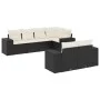 7-piece garden dining set and black synthetic rattan cushions by , Garden sets - Ref: Foro24-3222805, Price: 509,18 €, Discou...