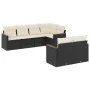7-piece garden dining set and black synthetic rattan cushions by , Garden sets - Ref: Foro24-3258542, Price: 451,44 €, Discou...