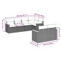 7-teiliges Garten-Essset und schwarze Kissen aus synthetischem Rattan von , Gartensets - Ref: Foro24-3258542, Preis: 458,64 €...