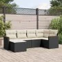 6-piece garden sofa set and black synthetic rattan cushions by , Garden sets - Ref: Foro24-3258577, Price: 360,68 €, Discount: %