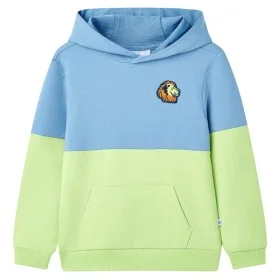 Kinder-Sweatshirt mit weichem blauen und gelben Kapuzenpullover 104 von , Kinder-T-Shirts - Ref: Foro24-12595, Preis: 14,00 €...
