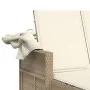 Doppelte Sonnenliege mit Verdeck und beigen synthetischen Rattankissen von , Liegen - Ref: Foro24-365810, Preis: 347,63 €, Ra...