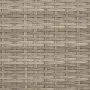 Double sun lounger with hood and light gray synthetic rattan cushions by , Loungers - Ref: Foro24-365812, Price: 357,81 €, Di...
