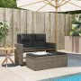 Garden recliner with gray synthetic rattan cushions by , garden benches - Ref: Foro24-365819, Price: 295,63 €, Discount: %