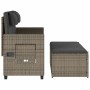 Gartenliege mit grauen synthetischen Rattankissen von , Gartenbänke - Ref: Foro24-365819, Preis: 253,87 €, Rabatt: %