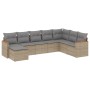 Garden sofa set with beige cushions 8 pcs PE rattan by , Garden sets - Ref: Foro24-3258650, Price: 502,40 €, Discount: %