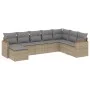 Garden sofa set with beige cushions 8 pcs PE rattan by , Garden sets - Ref: Foro24-3258650, Price: 493,57 €, Discount: %