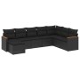 8-piece garden sofa set and black synthetic rattan cushions by , Garden sets - Ref: Foro24-3258646, Price: 523,75 €, Discount: %