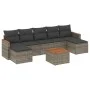8-piece garden sofa set and gray synthetic rattan cushions by , Garden sets - Ref: Foro24-3258644, Price: 434,43 €, Discount: %