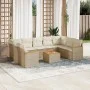 Garden sofa set with beige cushions 10 pieces synthetic rattan by , Garden sets - Ref: Foro24-3258684, Price: 677,67 €, Disco...