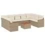 Garden sofa set with beige cushions 10 pieces synthetic rattan by , Garden sets - Ref: Foro24-3258684, Price: 677,67 €, Disco...