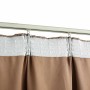 Cortinas opacas con ganchos 2 piezas gris topo 140x245 cm
