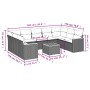 10-teilige Gartensofagarnitur mit grauen synthetischen Rattankissen von , Gartensets - Ref: Foro24-3258686, Preis: 596,75 €, ...