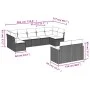 9-teiliges Gartensofa-Set mit beigen synthetischen Rattankissen von , Gartensets - Ref: Foro24-3258692, Preis: 589,28 €, Raba...