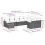 Garden sofa set with beige cushions 10 pieces synthetic rattan by , Garden sets - Ref: Foro24-3258720, Price: 632,20 €, Disco...