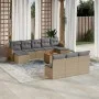 11-piece garden sofa set with beige synthetic rattan cushions by , Garden sets - Ref: Foro24-3258797, Price: 615,15 €, Discou...
