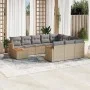 11-teiliges Gartensofa-Set mit beigen synthetischen Rattankissen von , Gartensets - Ref: Foro24-3258769, Preis: 655,44 €, Rab...