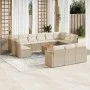 14-piece garden sofa set with beige synthetic rattan cushions by , Garden sets - Ref: Foro24-3258866, Price: 918,11 €, Discou...