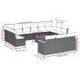 14-teiliges Gartensofa-Set mit beigen synthetischen Rattankissen von , Gartensets - Ref: Foro24-3258866, Preis: 917,80 €, Rab...