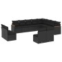 Gartensofa-Set 12-teilig mit schwarzen synthetischen Rattankissen von , Gartensets - Ref: Foro24-3258870, Preis: 713,23 €, Ra...