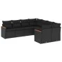8-piece garden sofa set and black synthetic rattan cushions by , Garden sets - Ref: Foro24-3258954, Price: 533,42 €, Discount: %
