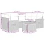 7-teiliges Gartensofa-Set und beigefarbene synthetische Rattankissen von , Gartensets - Ref: Foro24-3259041, Preis: 509,03 €,...