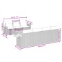 Gartensofa-Set mit beigen Kissen 8 Stück PE-Rattan von , Gartensets - Ref: Foro24-3259048, Preis: 574,50 €, Rabatt: %