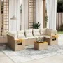 Garden sofa set with beige cushions 8 pcs PE rattan by , Garden sets - Ref: Foro24-3259055, Price: 550,21 €, Discount: %