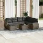 8-piece garden sofa set and gray synthetic rattan cushions by , Modular outdoor sofas - Ref: Foro24-3221709, Price: 489,69 €,...