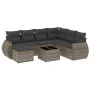8-piece garden sofa set and gray synthetic rattan cushions by , Modular outdoor sofas - Ref: Foro24-3221709, Price: 489,69 €,...