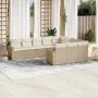 Garden sofa set with beige cushions 10 pieces synthetic rattan by , Modular outdoor sofas - Ref: Foro24-3251825, Price: 670,7...