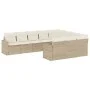 Garden sofa set with beige cushions 10 pieces synthetic rattan by , Modular outdoor sofas - Ref: Foro24-3251825, Price: 670,7...