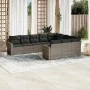 10-piece garden sofa set with gray synthetic rattan cushions by , Modular outdoor sofas - Ref: Foro24-3251827, Price: 611,28 ...