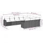 10-piece garden sofa set with gray synthetic rattan cushions by , Modular outdoor sofas - Ref: Foro24-3251827, Price: 611,28 ...