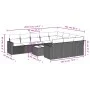 11-piece garden sofa set and black synthetic rattan cushions by , Modular outdoor sofas - Ref: Foro24-3251833, Price: 629,83 ...