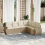 Garden sofa set with cushions 6 pieces beige synthetic rattan by , Garden sets - Ref: Foro24-3253745, Price: 473,78 €, Discou...